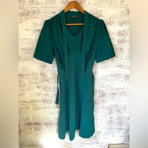 Fit and Flare Emerald Dress - Voodoo Vixen